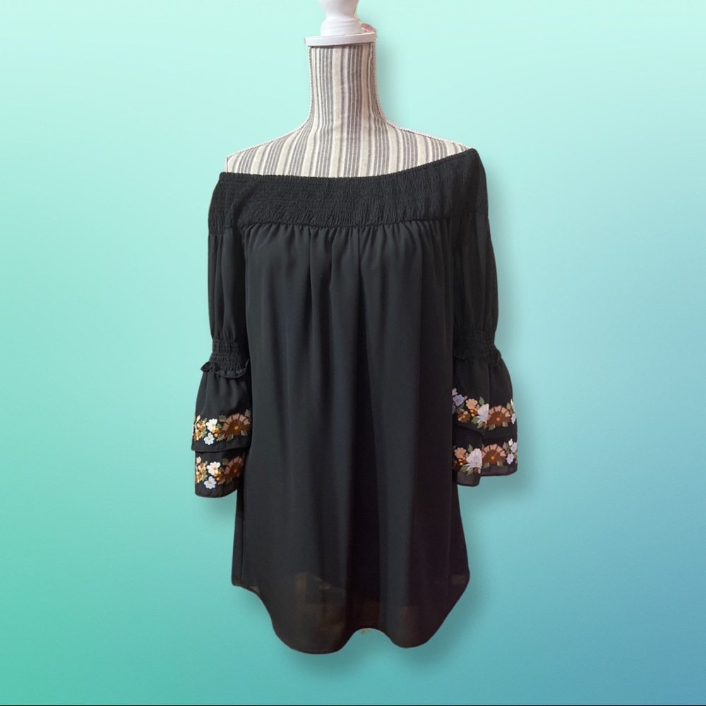 Va Va by Joy Han Off the Shoulder Dress Tunic XS